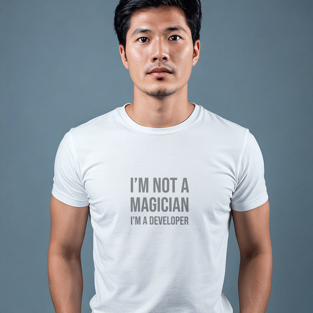 "I'm not a Magician I'm a Developer" Statement T-Shirt